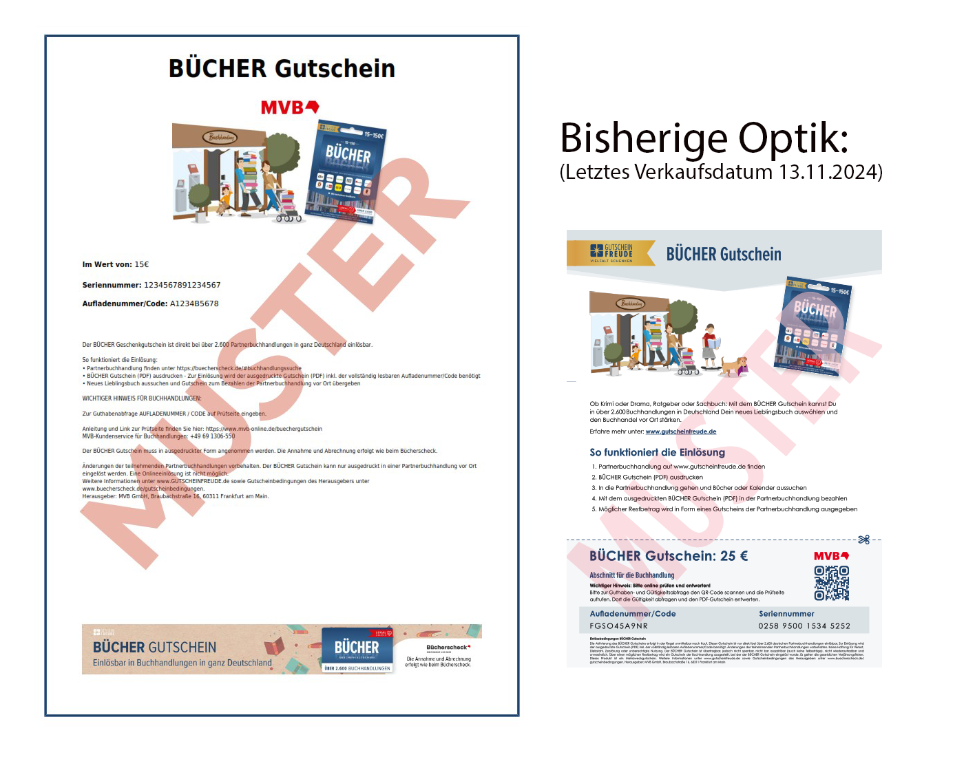 BÜCHER Gutschein PDF-Gutschein neu und alt