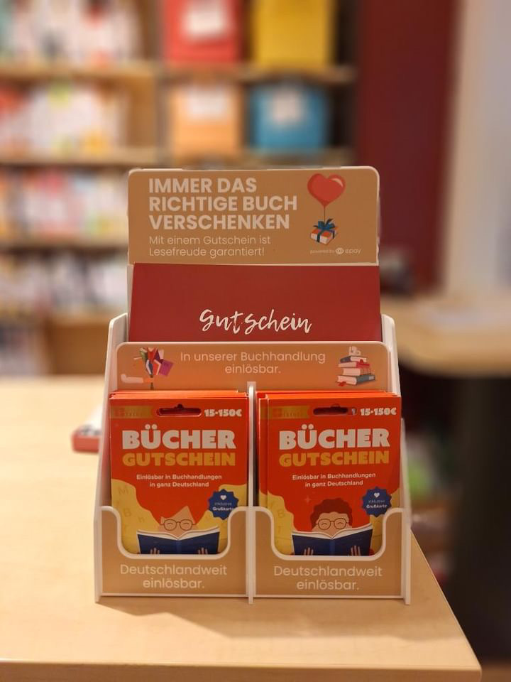 Verkaufsdisplay Büchergutschein