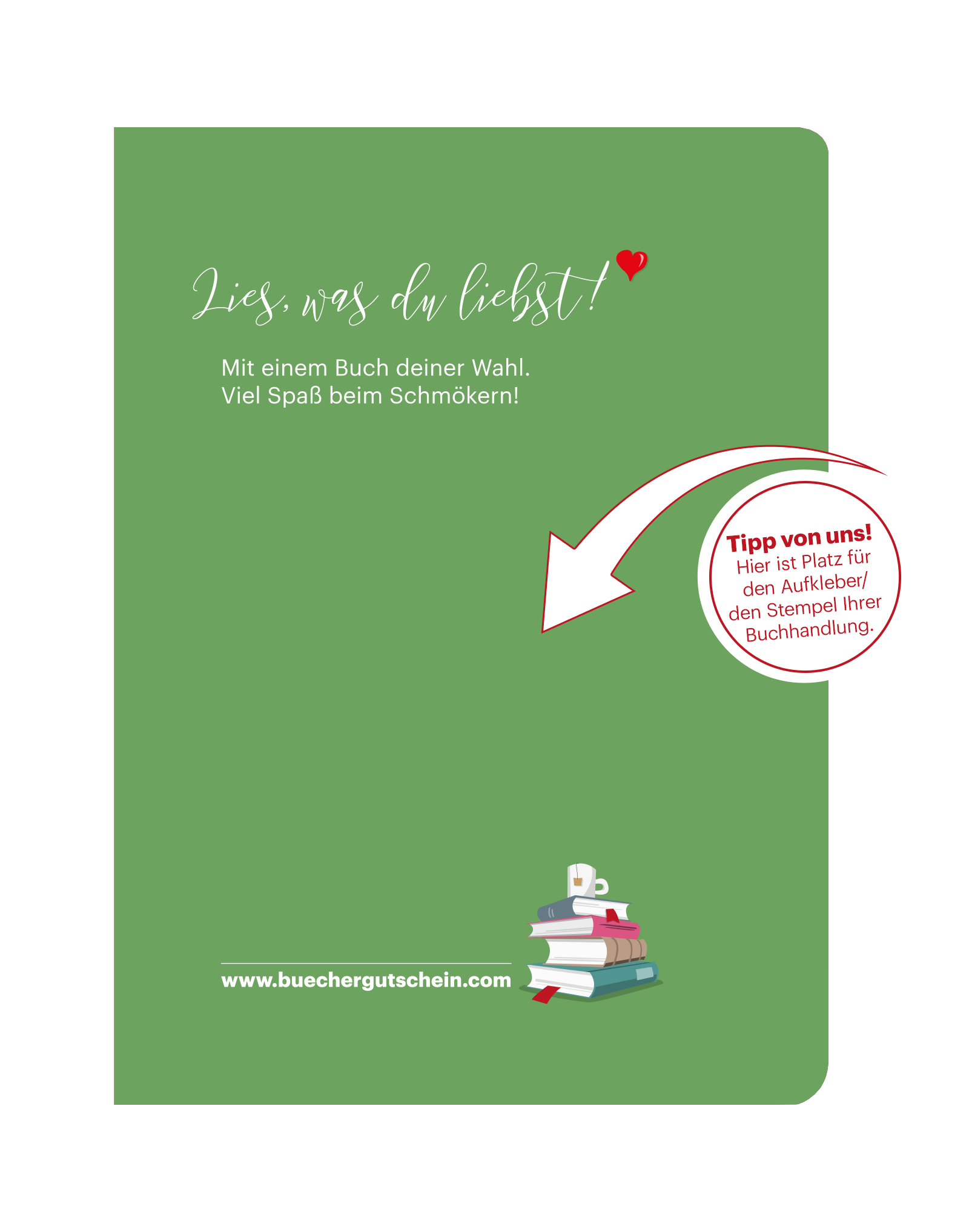 Tipp für die Geschenkhüllen-Rückseite
