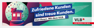 Grafik für das VLB Abo 2021 auf der "Zufriedene Kunden sind treue Kunden" steht.