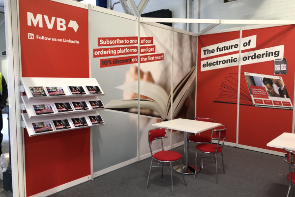 Der MVB Stand auf der London Book Fair 2023.