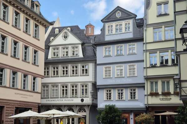 Der Hühnermarkt in der Frankfurter Altstadt.