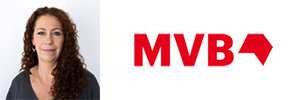 Foto Andrea Schneemeier mit MVB Logo