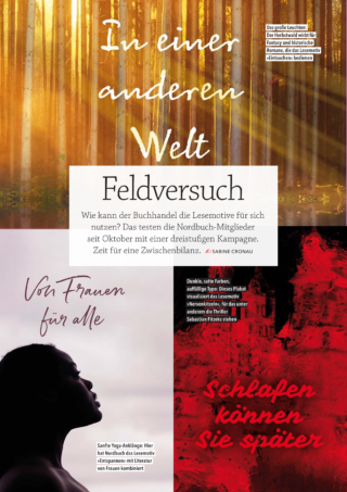 Lesemotive Plakat zum Feldversuch der Nordbuch-Mitglieder.