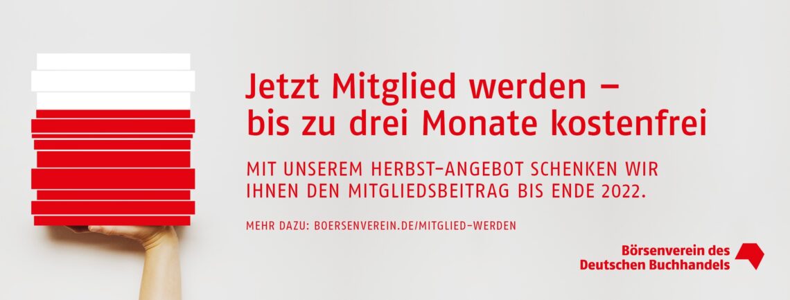Werbegrafik für Herbstangebote des Boersenvereins 2022