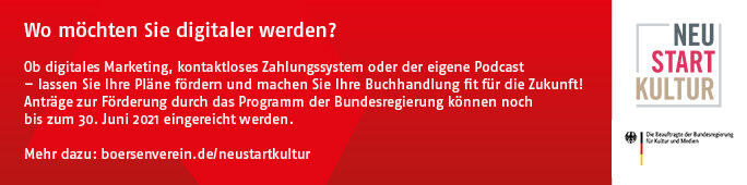 Banner zum Programm "Neustart Kultur"