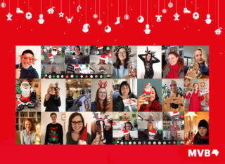 Weihnachtliche Collage der MVB Mitarbeiter.