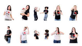 Collage von MVB Mitarbeitern in MVB Fan-Kleidung.
