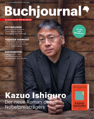 Cover Buchjournal mit Autor Kazuo Ishiguro