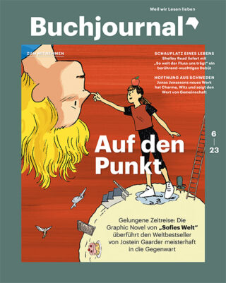 Cover Buchjournal mit Zeichnung aus "Sofies Welt"