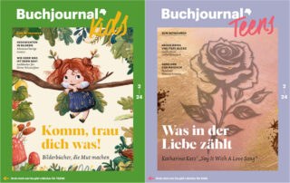Collage der Cover vom Buchjournal Kids und Buchjournal Teens