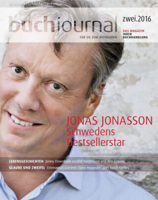 Cover Buchjournal mit Autor Jonas Jonasson